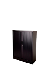 Roldeurkast BNZ, 105 x 80 x 43 cm, zwart