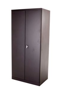 Draaideurkast BNZ extra diep, 197 x 90 x 60 cm, zwart