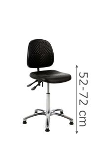 Werkstoel GMS200 met PUR zitting en rug