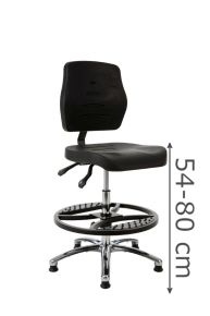 Werkstoel MAX267 met dikke PUR zitting en rug