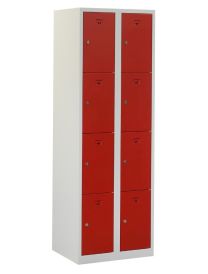 Lockerkast met 8 deuren in 2 kolommen, 180 x 60 x 50 cm