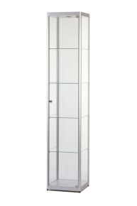 Vitrinekast 200 x 40 x 50 cm, geanodiseerd aluminium